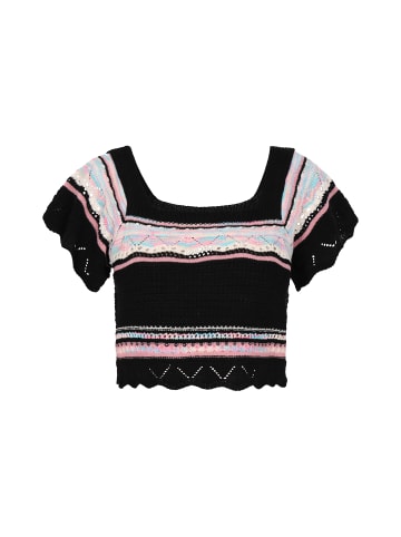 IZIA Women Sweater in black multicolor