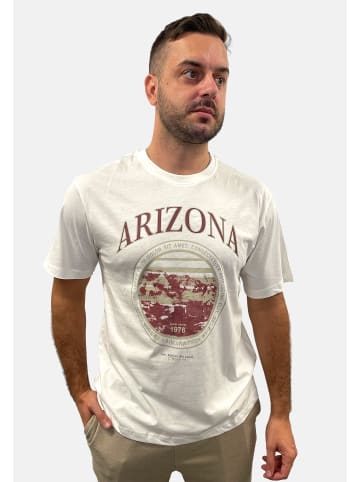 Only&Sons T-Shirt 2er-Set locker geschnitten Rundhals Kurzarm in Weiß-Rot