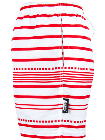 LUVANNI Boardshorts Style 10 Streifen in Weiß