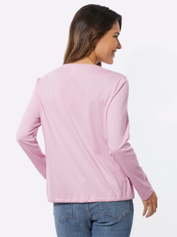 Sieh an! Rundhals-Shirt in rosé