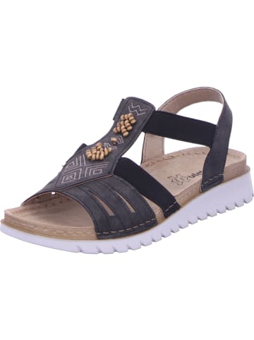 inblu Keilsandalette in schwarz