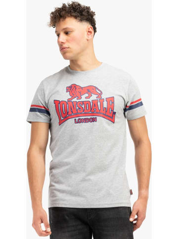Lonsdale T-Shirt "Methley Herren T-Shirt normale Passform" in Grau