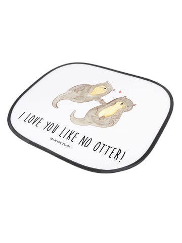 Mr. & Mrs. Panda Sonnenschutz Auto Seitenscheibe Otter Hände hal... in Weiß