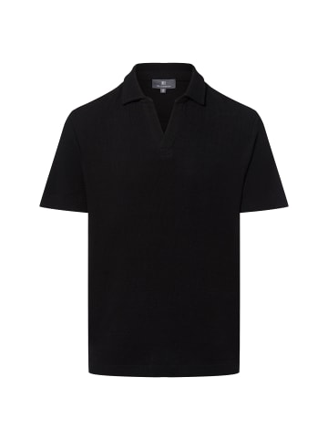 Nils Sundström Poloshirt in schwarz