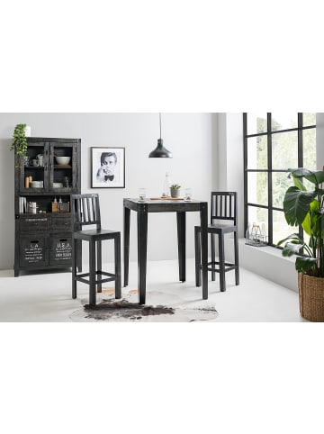 home24 Barstuhl Keyport in Schwarz