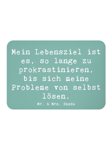 Mr. & Mrs. Panda magnet Spruch Lebensziele Prokrastination mit S... in Meeresbrise