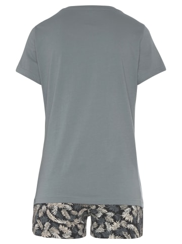Vivance Active Shorty in graublau schwarz-gemustert