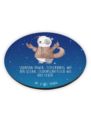 Mr. & Mrs. Panda Kühlschrankmagnet Skorpion Astrologie mit Spruch in Sternenhimmel Blau