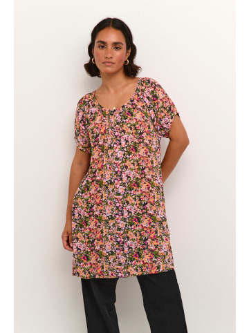 Kaffe Tunika KAamber in Melon/Pink Abstract Flower