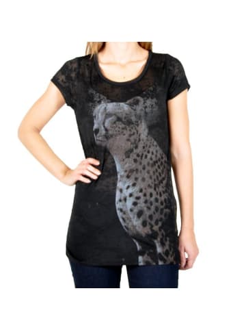 ONLY T-Shirt „Kitty Brigite“ – Leopardenmuster Schwarz