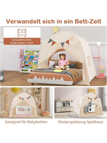 COSTWAY Spielhaus Kinder Indoor in Beige
