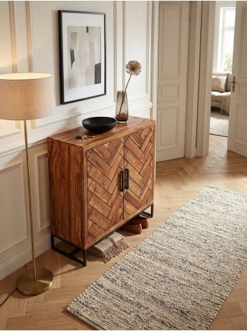 KADIMA DESIGN Schuhschrank Massivholz 100x105x40 cm Schuhregal Geschlossen