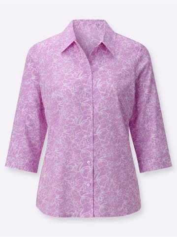 WITT WEIDEN Hemdbluse in orchidee-weiß-bedruckt