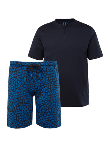 JP1880 Langer Schlafanzug in navy blau