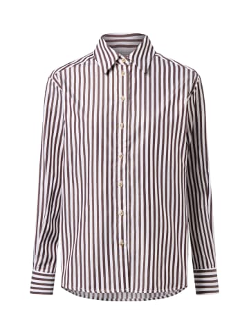 Marie Lund Bluse in schoko weiß - 0002