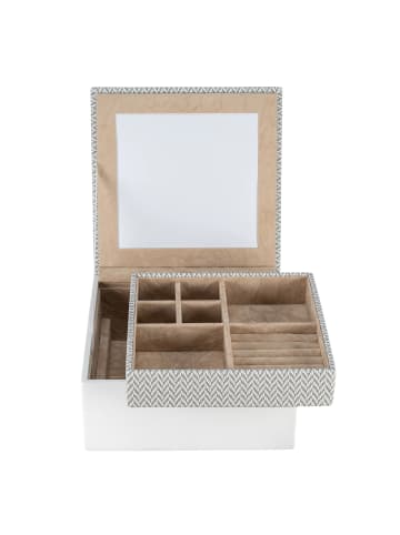 Windrose Calma Schmuckkasten 18 cm in weiß