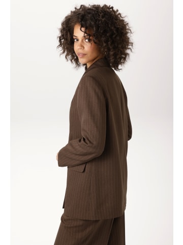 Aniston CASUAL Longblazer in braunmeliert-wollweiß
