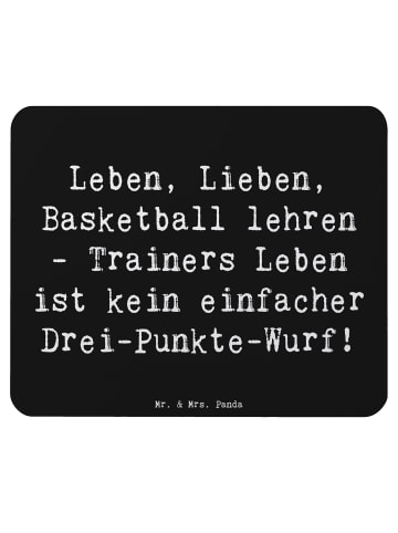 Mr. & Mrs. Panda Mousepad Spruch Basketballtrainer Lebensweishei... in Schwarz
