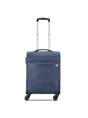Roncato Jazz 4.0 4 Rollen Kabinentrolley S 55 cm mit Dehnfalte in nachtblau