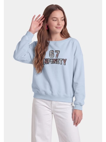 myMo Women Sweatshirt in Light Blue