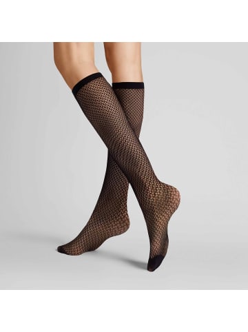 Hudson Feinkniestrümpfe Net Netz in Black