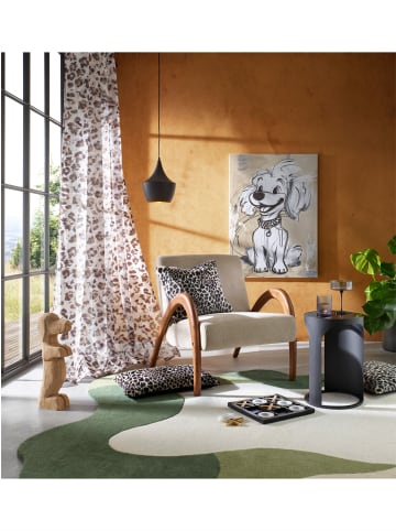 Heine Kissenhülle in beige-schwarz