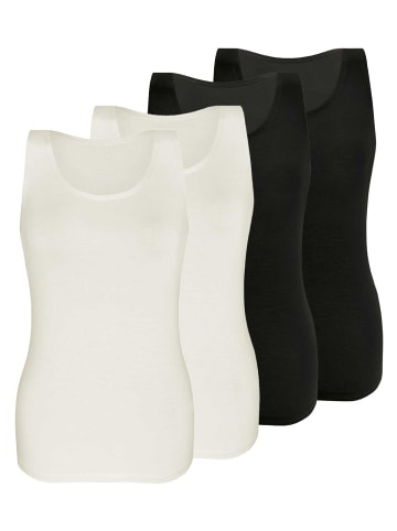 Sassa 4er Sparpack Top in black ivory