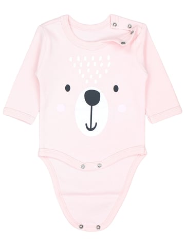 TupTam Unisex Langarm Body mit Aufdruck Spruch 5er Pack in beige/rosa