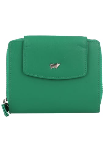 Braun Büffel Joy Geldbörse RFID Schutz Leder 12 cm in fern green