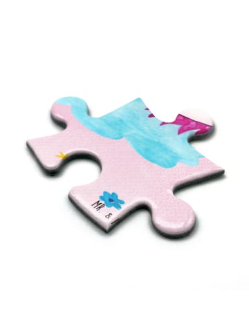 Mr. & Mrs. Panda Puzzle Einhorn Verliebt mit Spruch in Rot Pastell