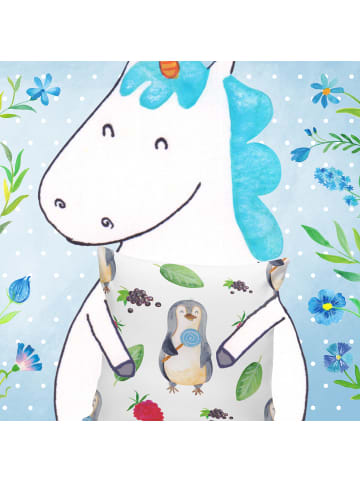 Mr. & Mrs. Panda Dekokissen Pinguin Lolli ohne Spruch in Rosa