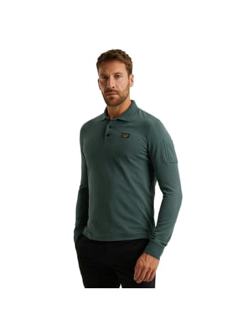PME Legend Poloshirt LONG SLEEVE POLO AMERICAN CLASSIC in Blau