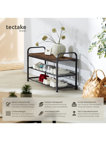 tectake Schuhschrank Southampton 91x36x55cm