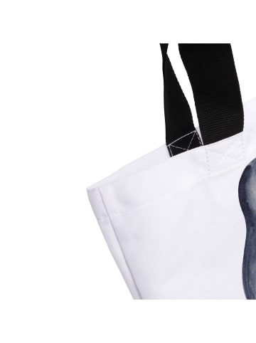 Mr. & Mrs. Panda Stofftasche Pinguin umarmen ohne Spruch in Weiß