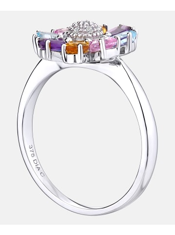 Diamant L'éternel Ring aus 375 Weißgold mit Diamant mit Citrin