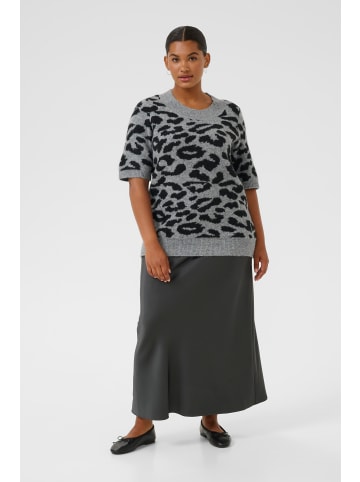 KAFFE curve Strickpullover KCsandia Loose fit in LGM/Black Leopard