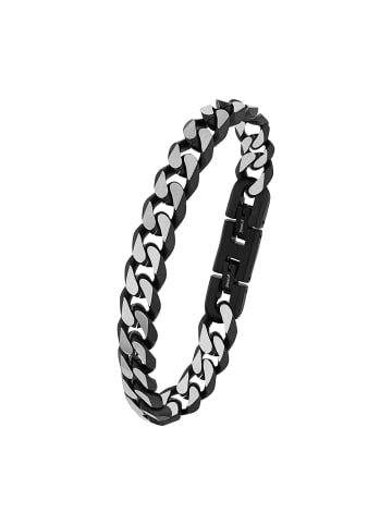s.Oliver Armband Edelstahl, IP Schwarz in Schwarz