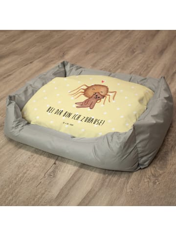 Mr. & Mrs. Panda Katzenkörbchen Spinne Agathe Teddy mit Spruch in Gelb Pastell