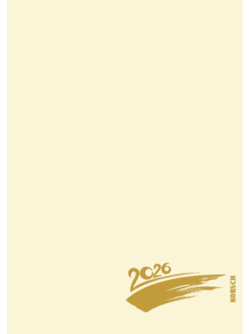 Korsch Kalender - Foto-Malen-Basteln A4 chamois mit Folienprägung 2026