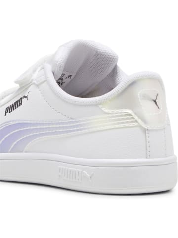 Puma Kinder Sneaker "Smash 3.0 Holo 2.0 V PS" in Weiß