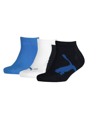 Puma Socken 3er Pack in Blau/Weiß/Schwarz