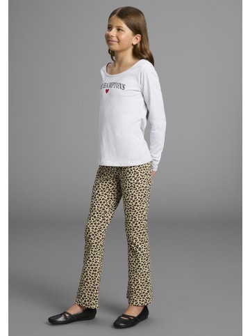 Kidsworld Langarmshirt in hellgrau meliert