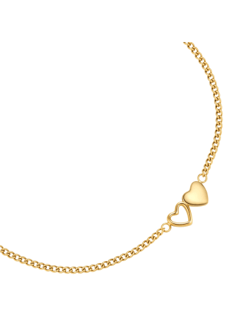 Glanzstücke München Armband Herz aus Edelstahl in gelbgold