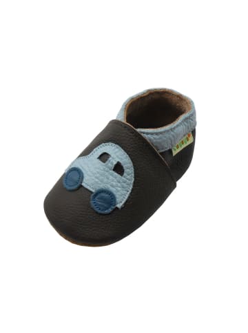 Sayoyo Baby Krabbelschuhe aus Leder, weiche Lauflernschuhe mit rutschfester Sohle 