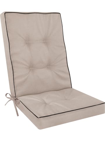 Aspero Premium Hochlehner Stuhlauflage Alicante in Beige