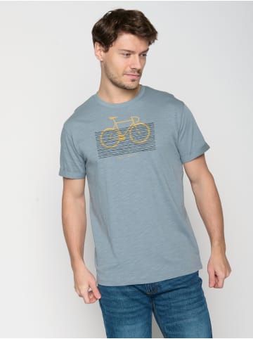 GreenBomb T-Shirt Bike Bars in Grey Blue