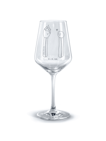 Mr. & Mrs. Panda Weinkelch Streichhölzer ohne Spruch in Transparent