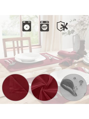 Erwin Müller Tischset 2er-Pack Madrid in weinrot