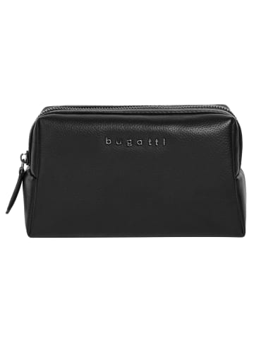 Bugatti Kosmetiktasche BELLA echt Leder in schwarz
