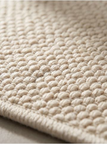 KADIMA DESIGN Flachgewebe-Teppich Berber-Tradition Uni Meliert Pflegeleicht in Creme